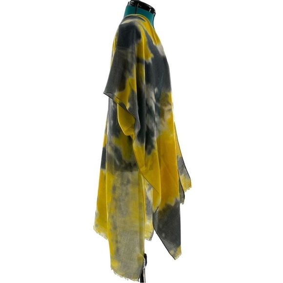 TIE DYE TWO TONE OPEN FRONT KIMONO - ONE SIZE - Picture 8 of 9